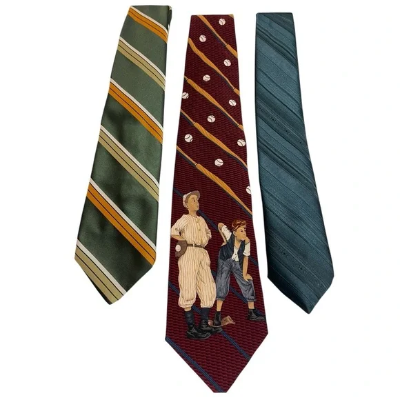 THREE VINTAGE TIES INCLUDING SATURDAY EVENING POST - Picture 12 of 15